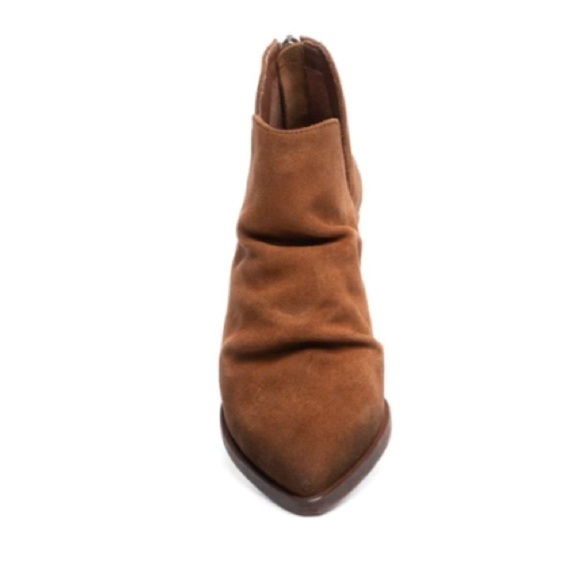 Golo Suede Tucson Ankle Boots Purple Eggplant Block Heel Western Back Zip Size 8 - Picture 12 of 13